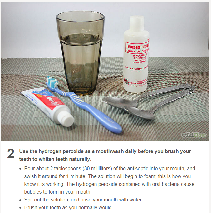 think about it How to Whiten Teeth With Hydrogen Peroxide