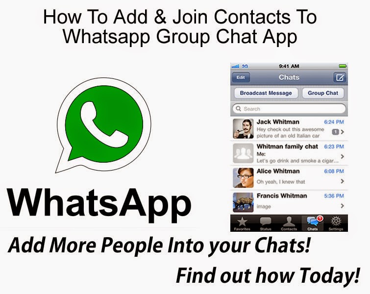 How To Add & Join Contacts To Whatsapp Group Chat App