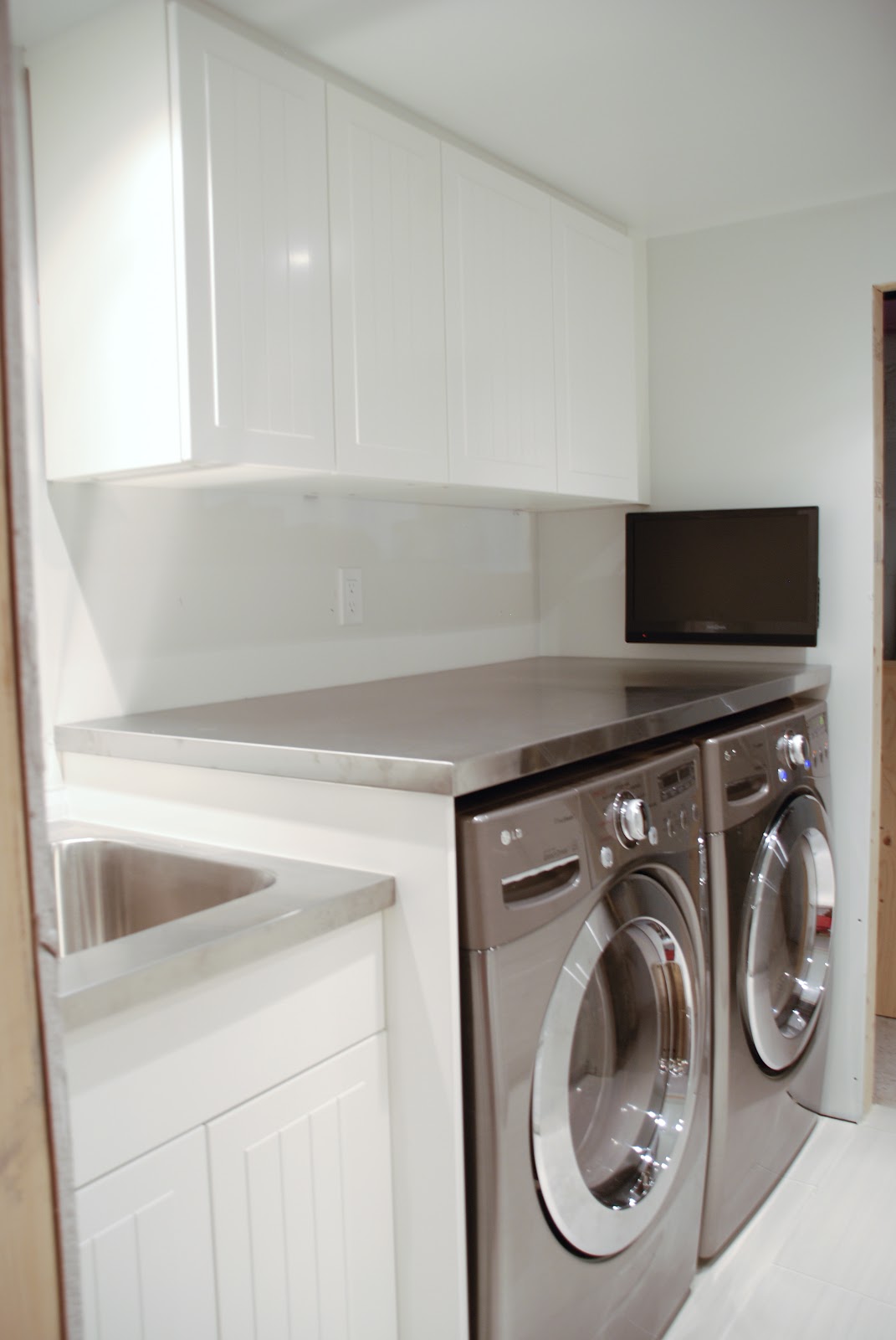 How To Support A Laundry Room Countertop Over A Washer And