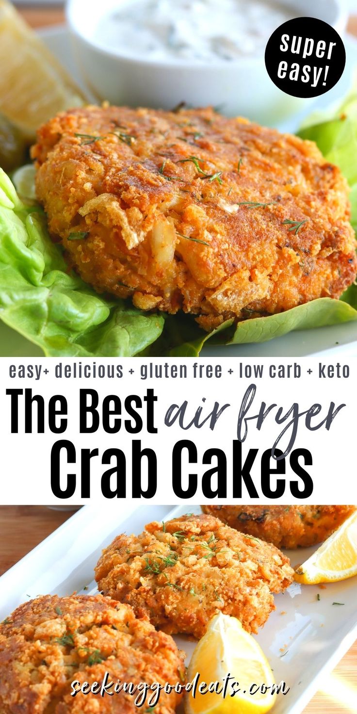 Air Fryer Crab Cakes (Fresh or Frozen) 🦀 [+Video