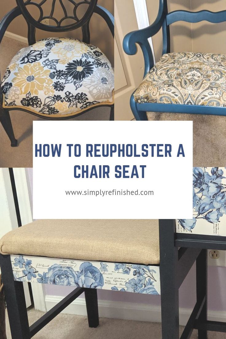 How To Reupholster A Chair Seat Simple StepbyStep