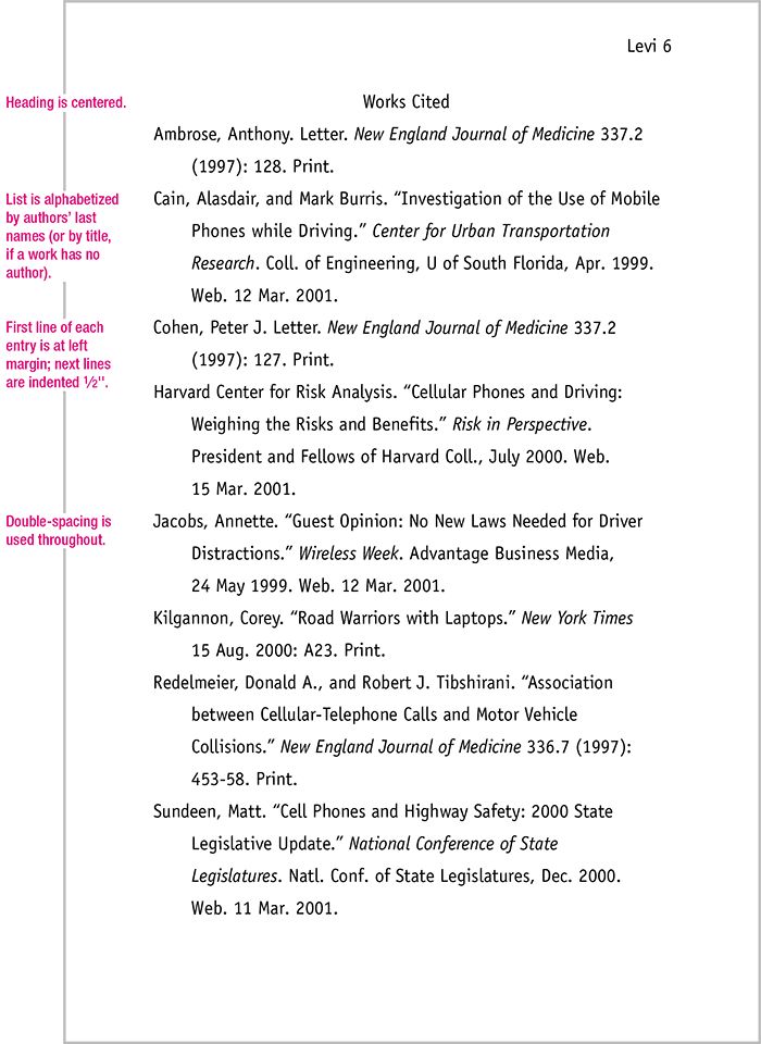 MLA Format Sample Paper, with Cover Page and Outline MLA