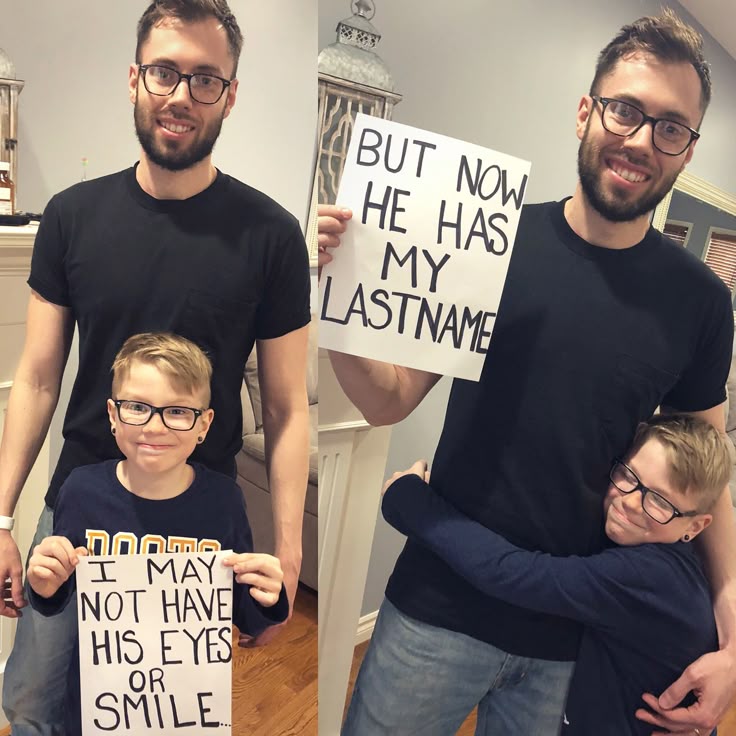 Step parent adoption announcement idea Step parent