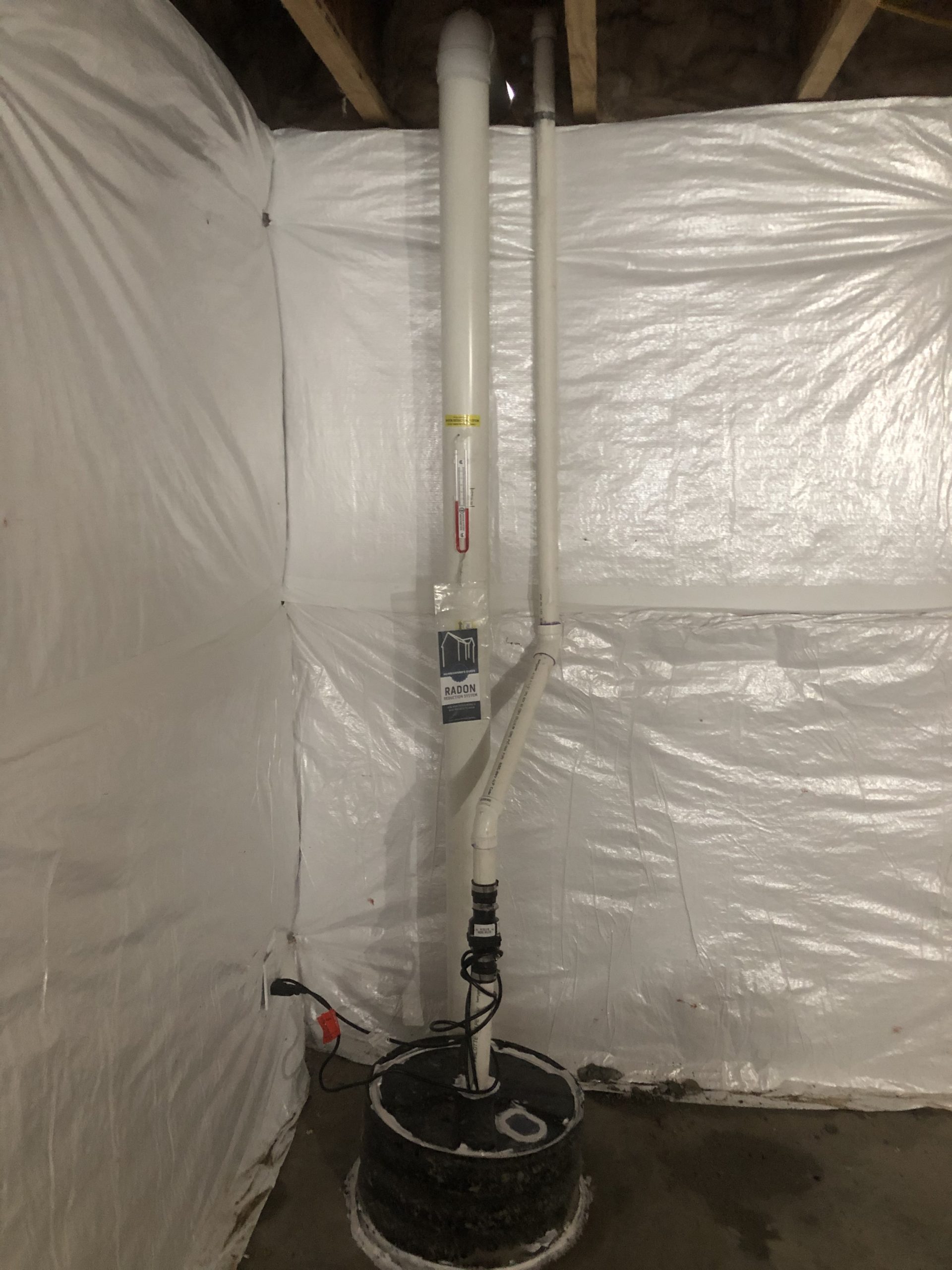 Radon Mitigation System & Full Sump Pump System