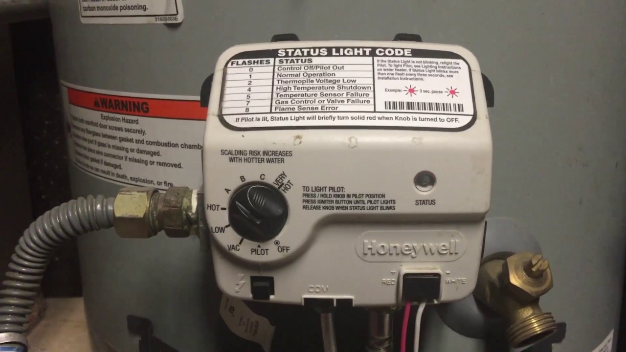 7 Photos Honeywell Hot Water Heater Status Light And View