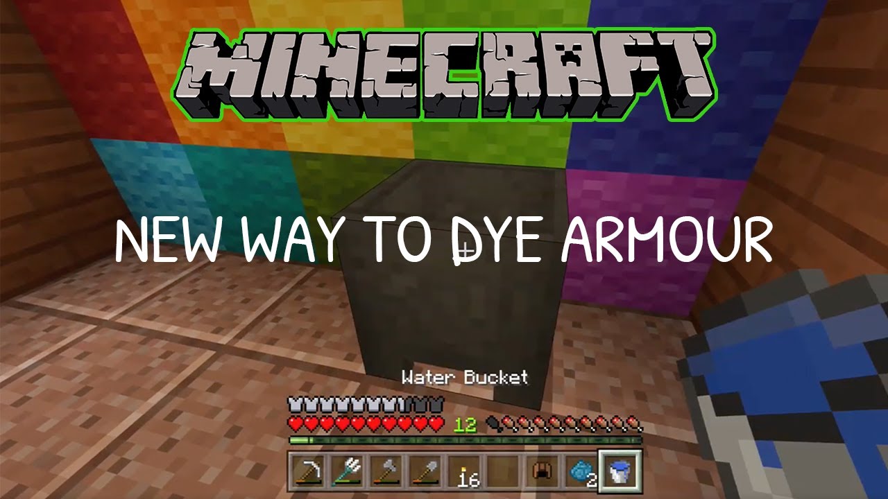 How to dye leather armor in Minecraft AS Gameplay