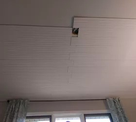 Hometalk How to Cover Popcorn Ceiling With Beadboard