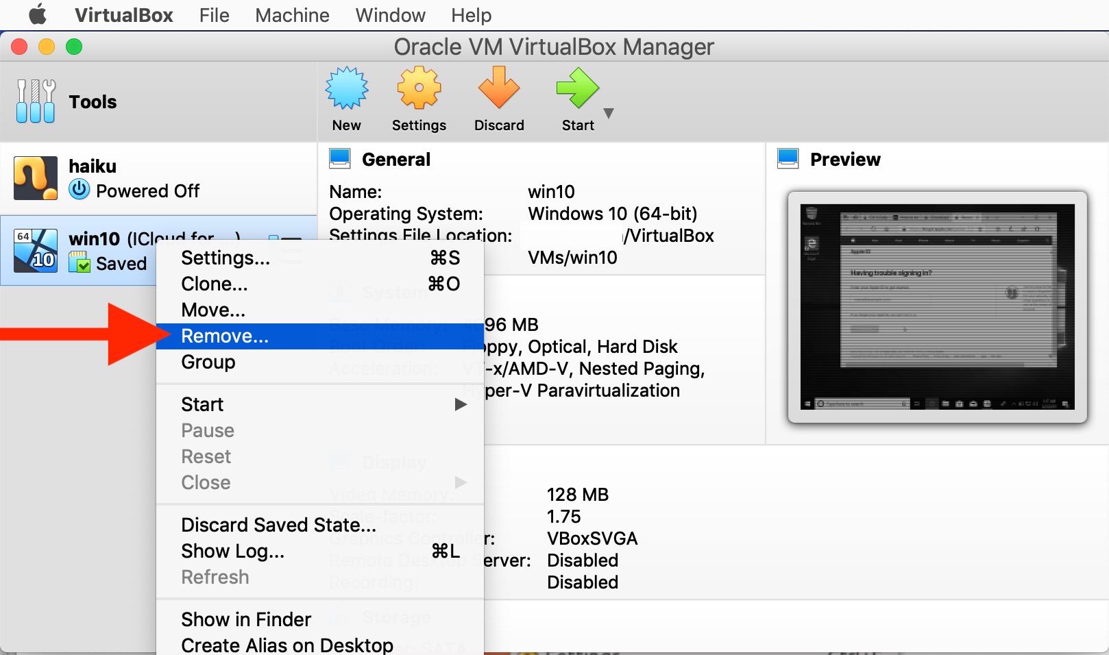 How to Delete a Virtual Machine from VirtualBox