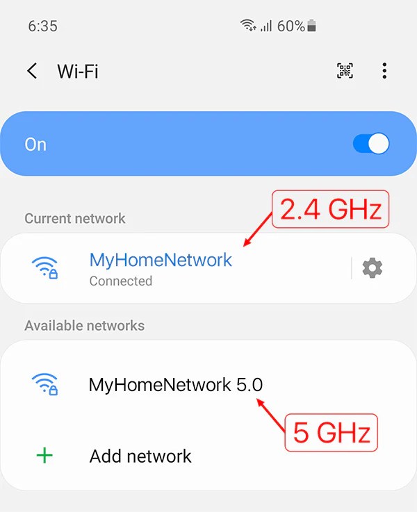 How to tell if you have 2.4 GHz or 5 GHz WiFi network Nexx