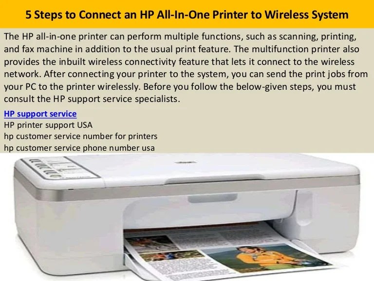 5 steps to connect an hp all inone printer to wireless system