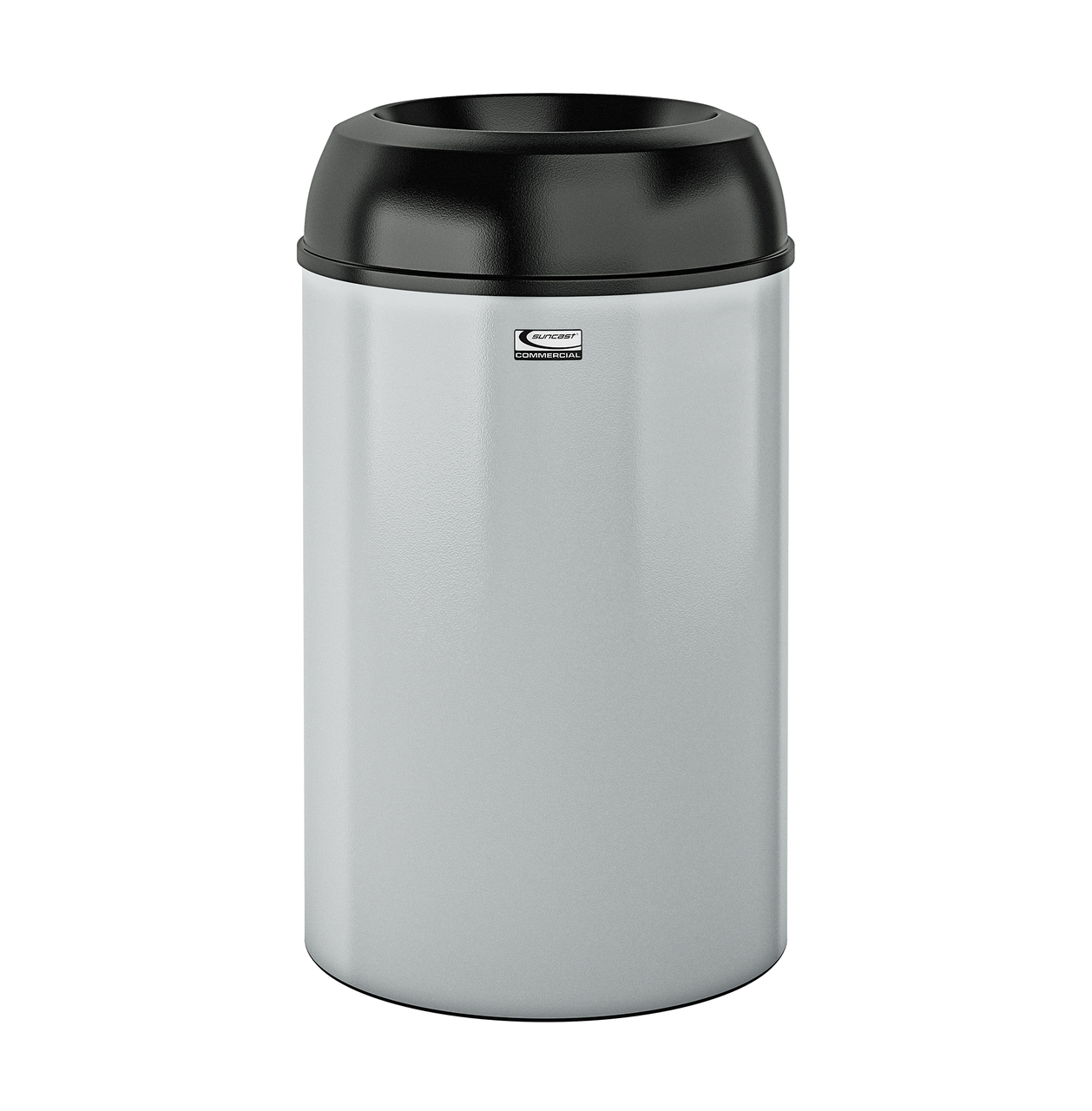 Suncast Metal Indoor Trash Can 30 Gallon Black PC Lid