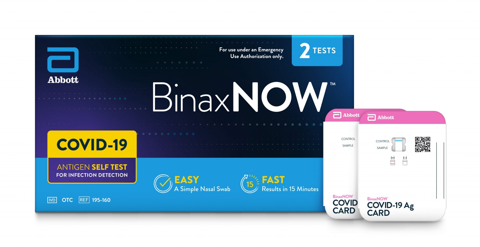 Walgreens will carry Abbott’s BinaxNOW COVID19 Self Test