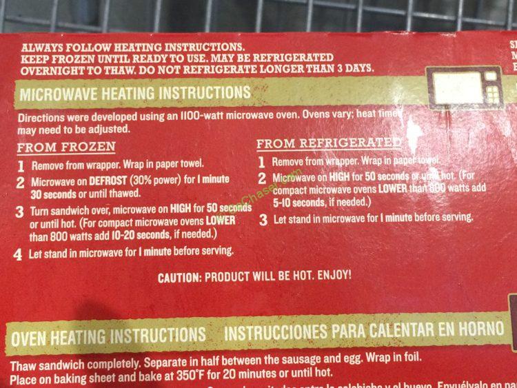 Jimmy Dean Croissant Sandwich 12 Count Box CostcoChaser