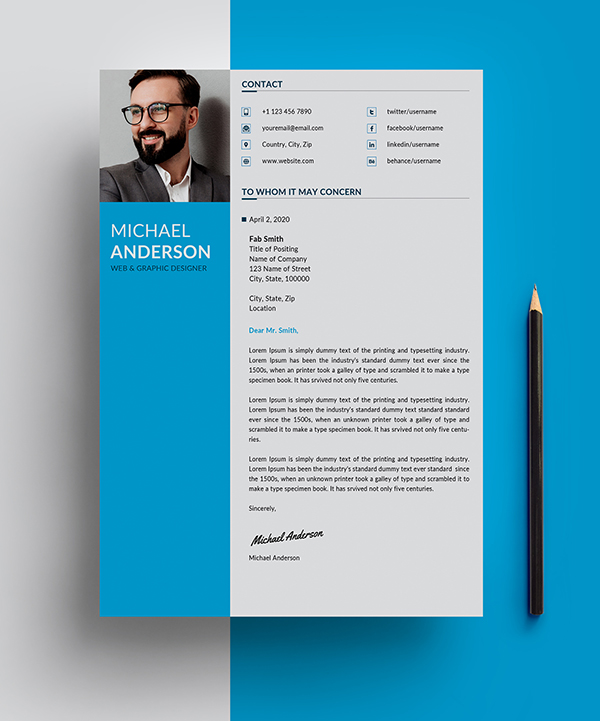 Free Resume + Cover Letter Templates (PSD) Freebies