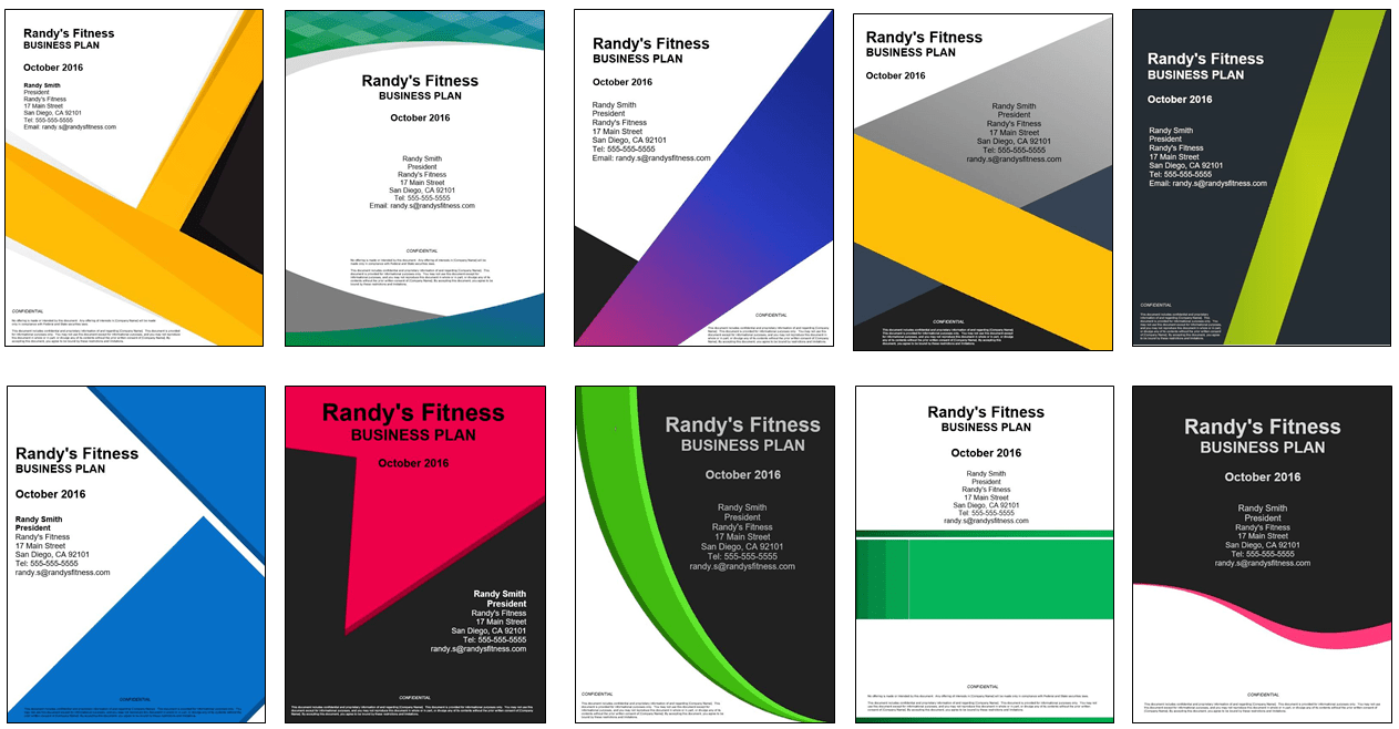 5 Business Plan Cover Page Tips Growthink