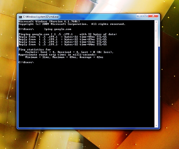 How to ping a site