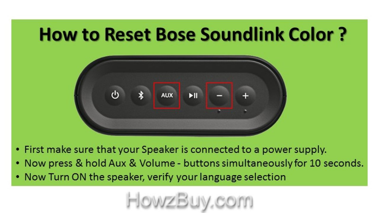 Factory Reset Bose Soundlink Color 2 Colorpaints.co