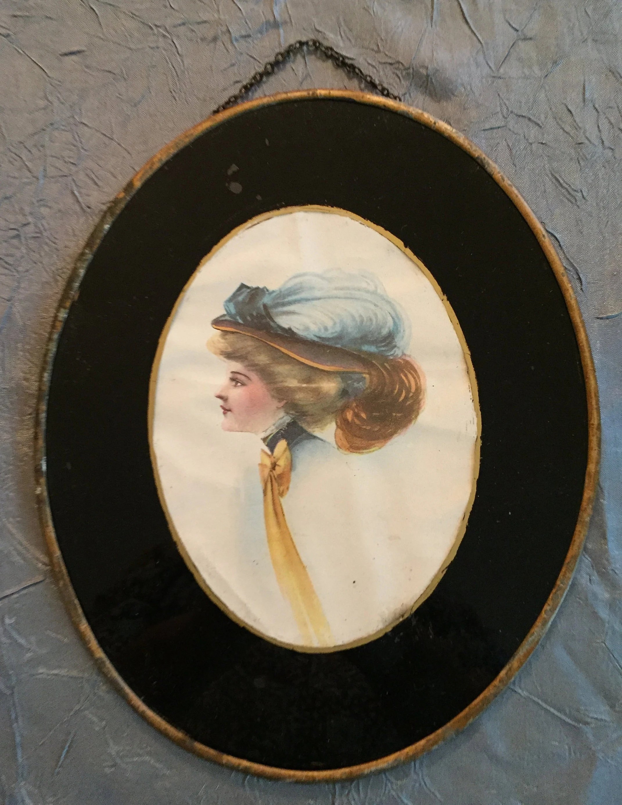 Victorian Antique Flue Cover Wall Hanging Gibson Girl Etsy