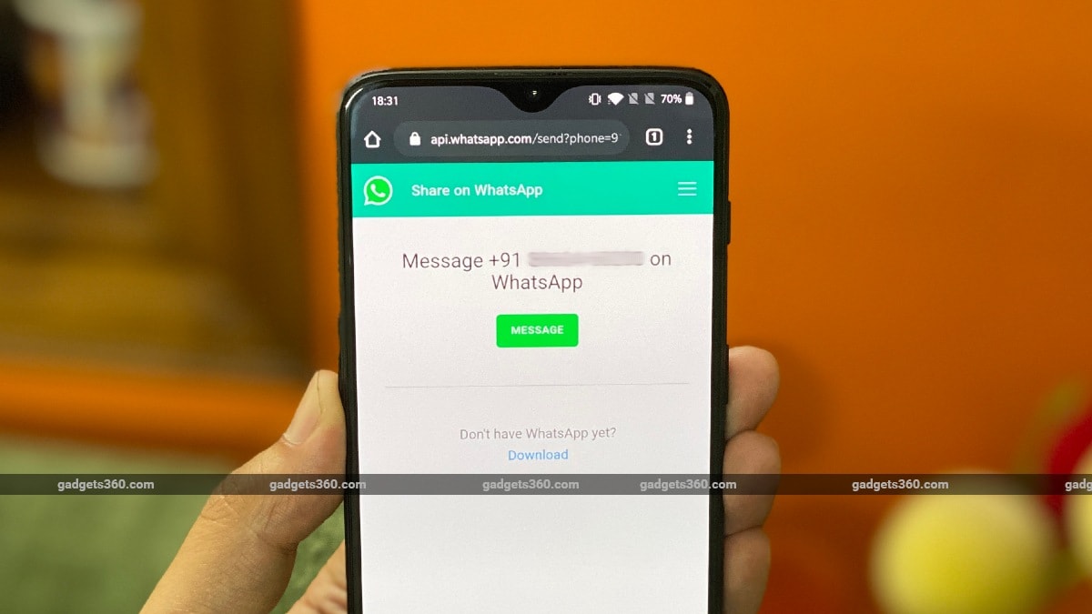 WhatsApp How to Send Message unsaved number without adding