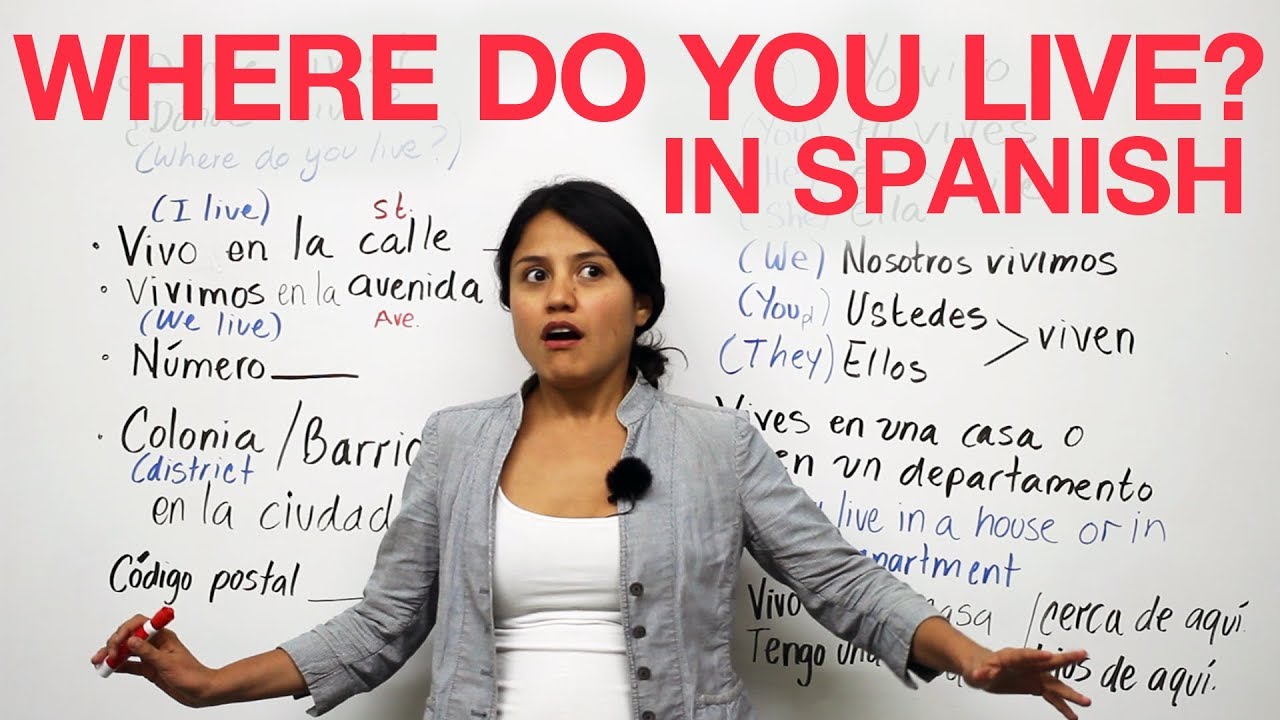 Learn Spanish Talking about where you live YouTube
