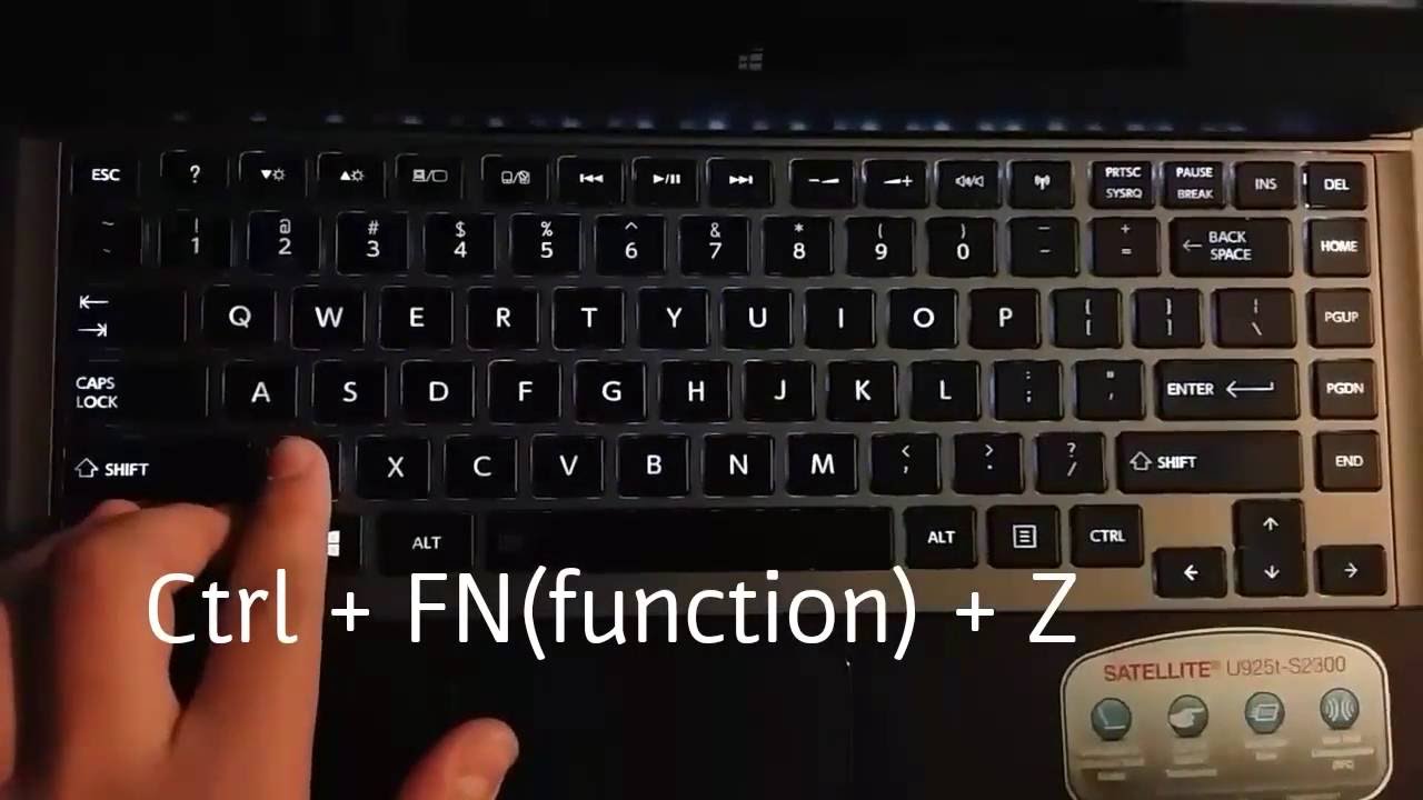 How to light up the laptop's keyboard YouTube