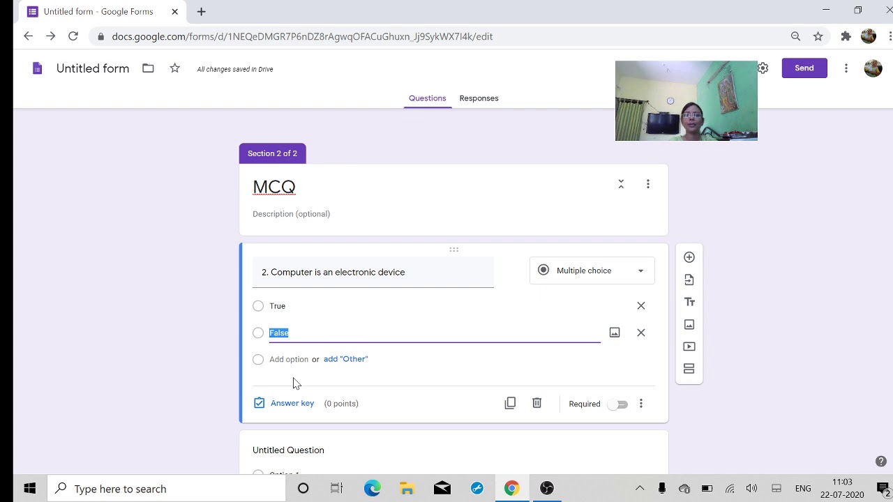 How to create google form for online test in easy way