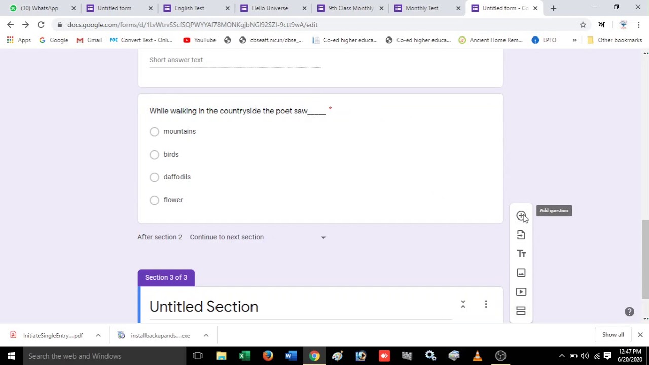 (Part2) How to create Online Exam. With Google Forms