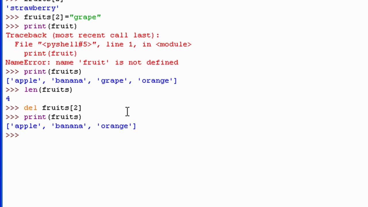 Python 3 Tutorial 14 Lists YouTube