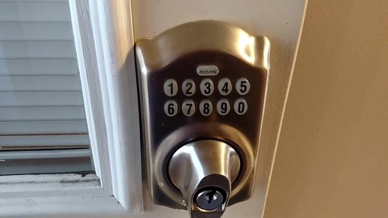 How To Change The Code On My Schlage Door Lock The Door