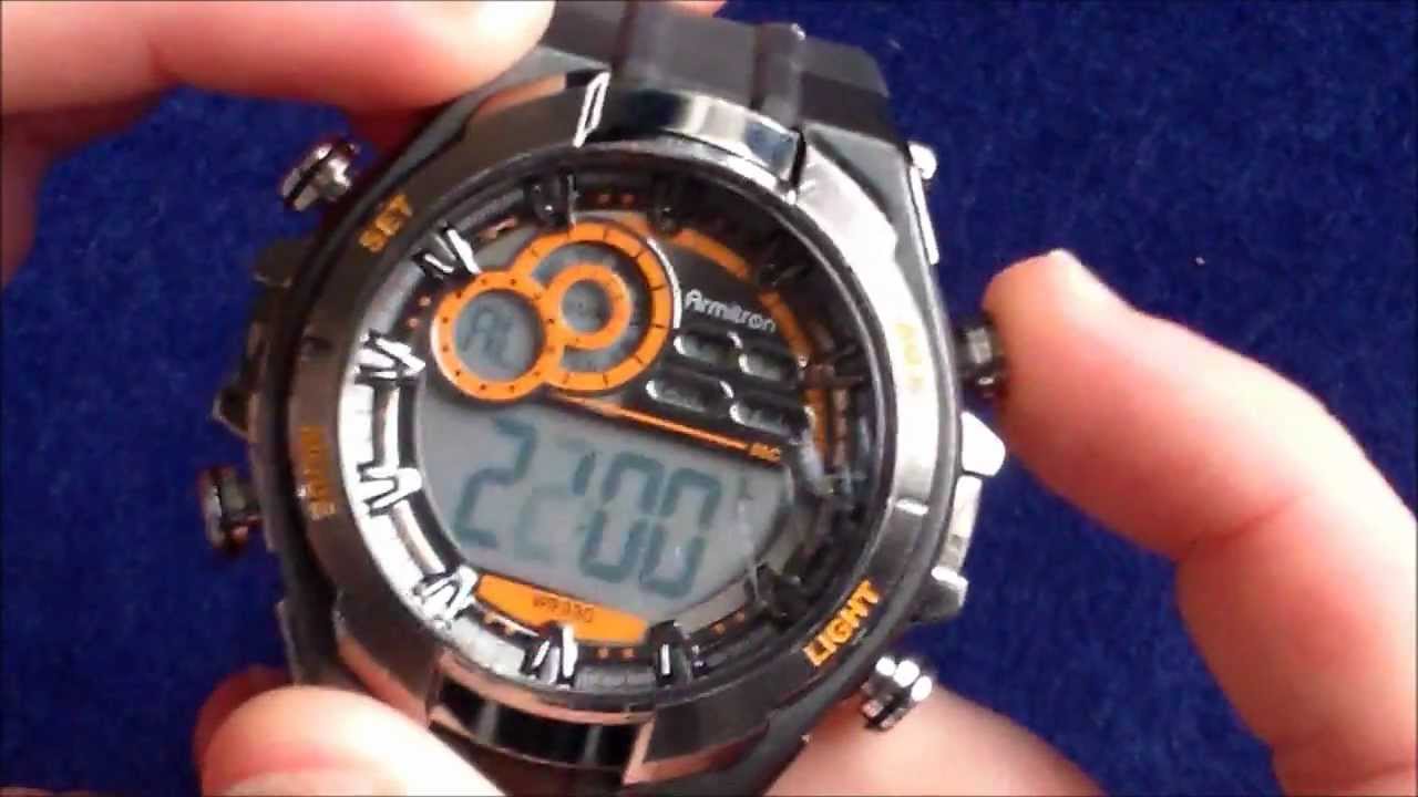 How To Set an Armitron 4Button watch YouTube