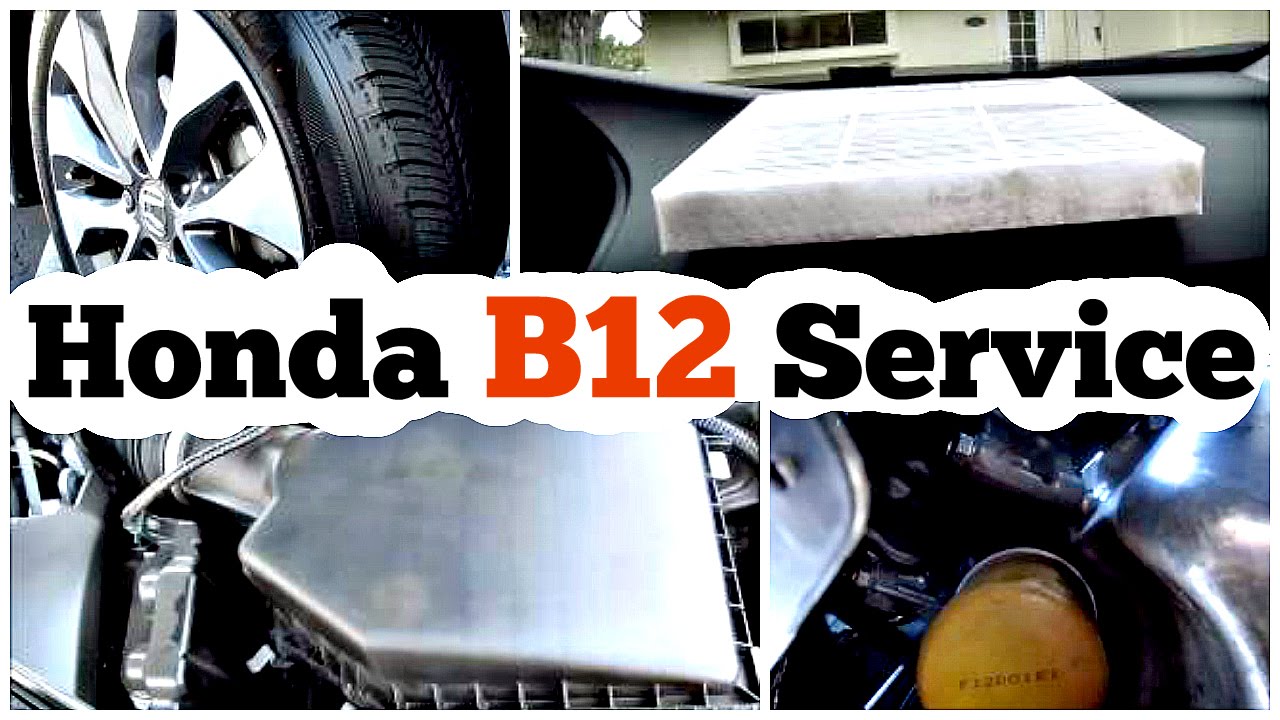 DIY Honda maintenance Minder Code B12 Service Procedure