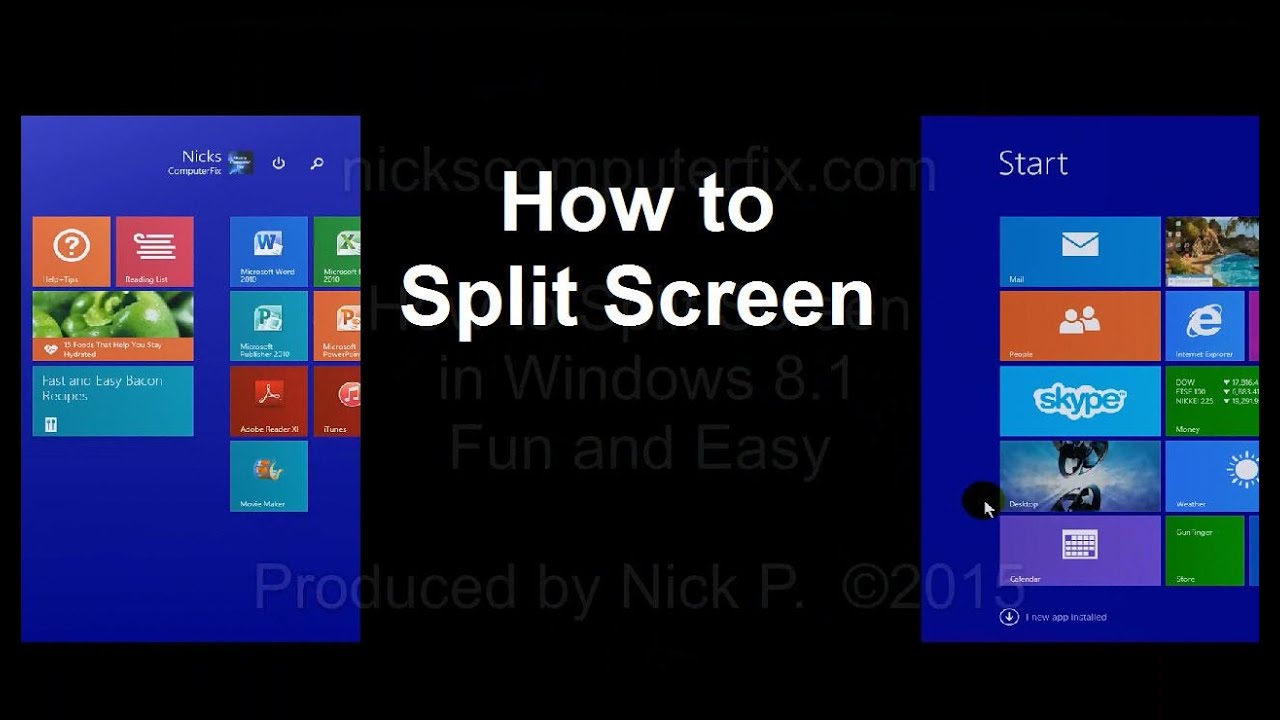 How to Split Screen on Windows 8.1 Fun & Easy Windows