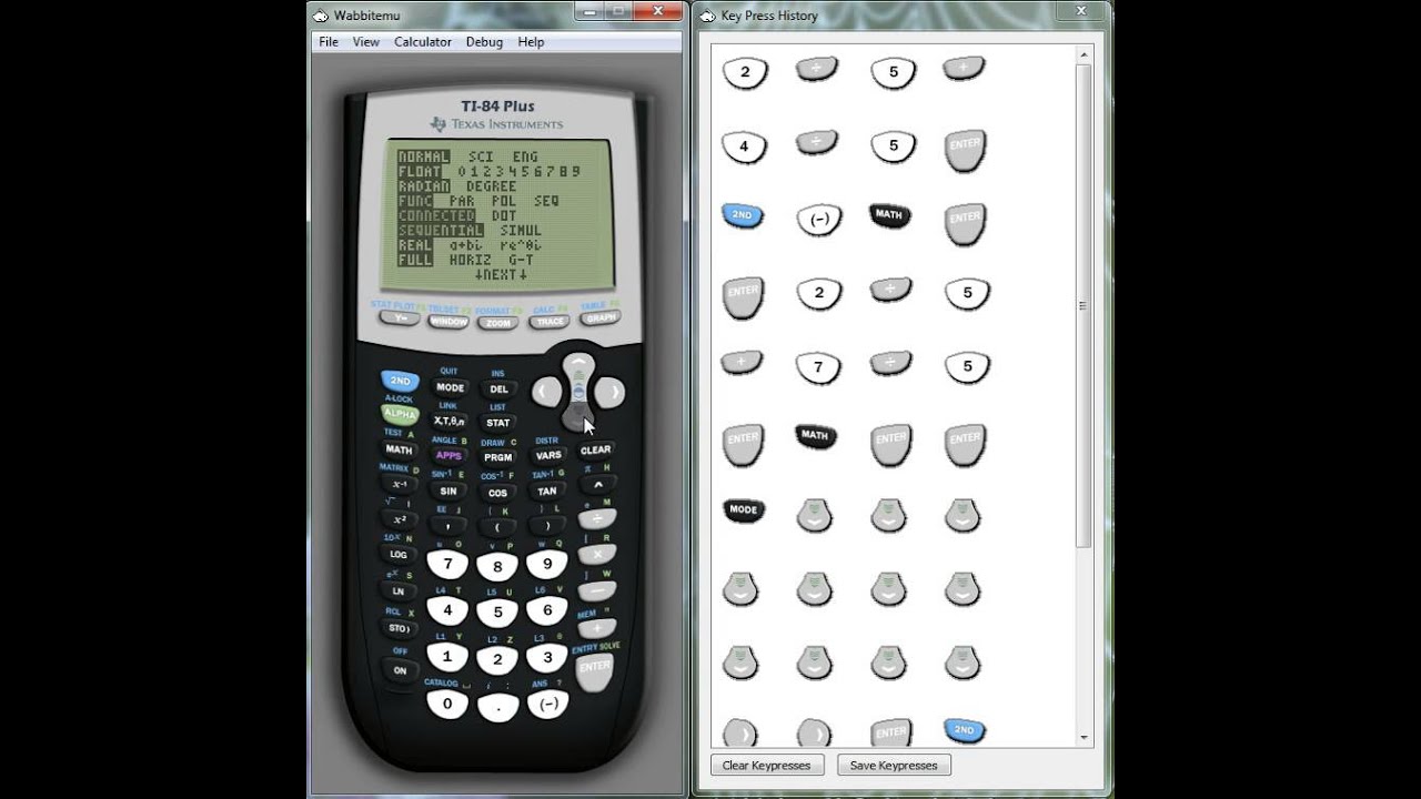TI84 Tutorial Fractions YouTube