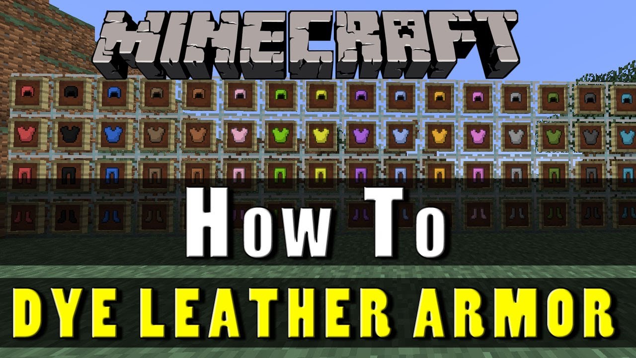 Minecraft TU14 How To Dye Leather Armor! YouTube