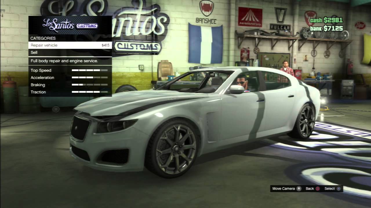 Grand Theft Auto 5 How to Sell your Car For Cash 4,000