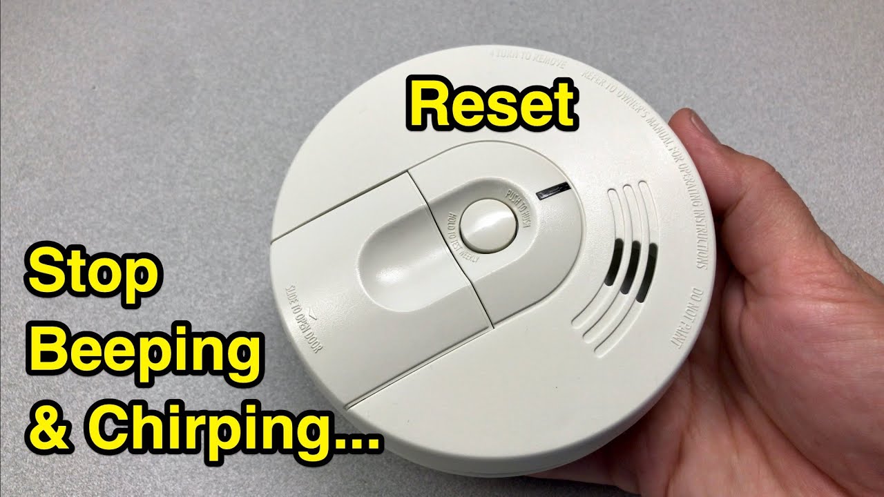 How to reset smoke detector & make it stop beeping