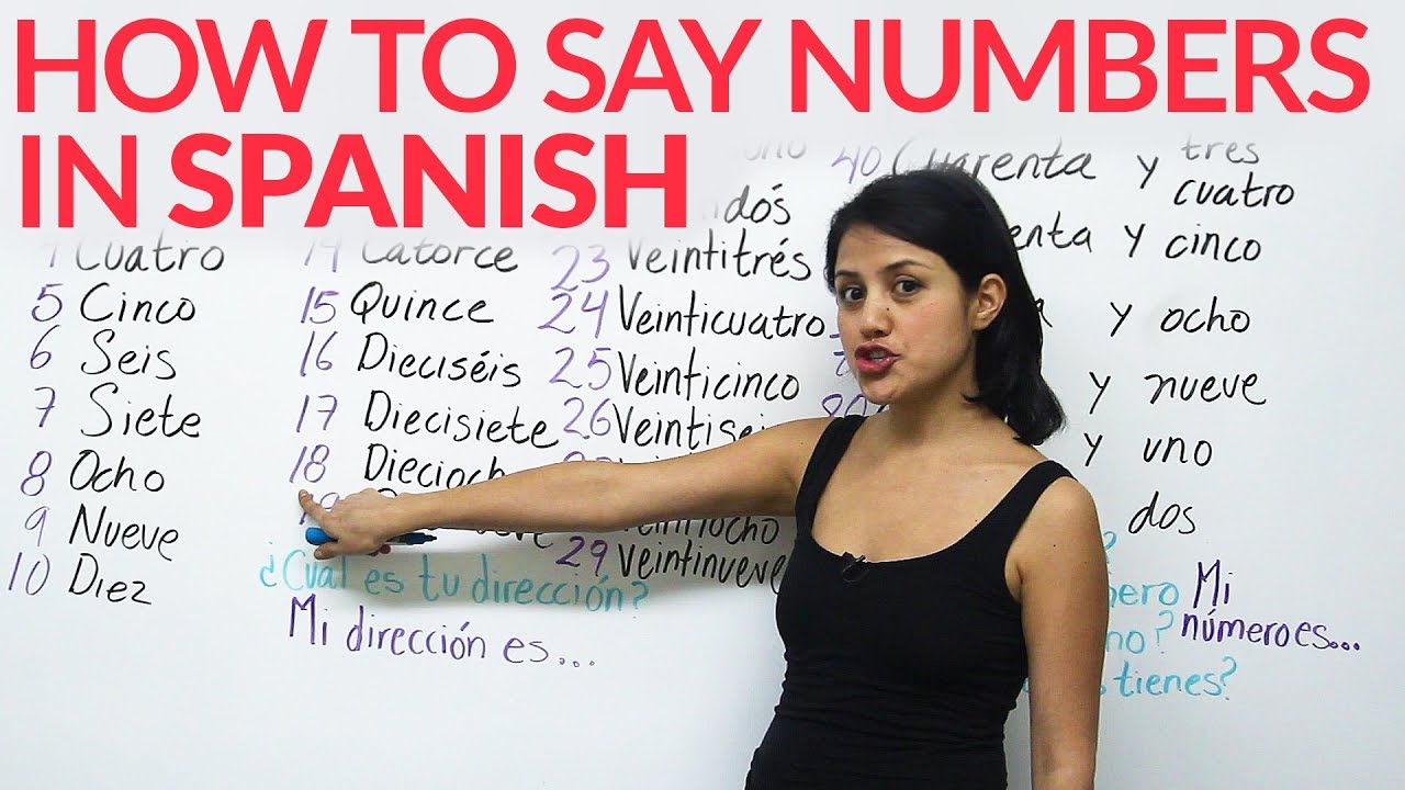 Learn how to say numbers in Spanish YouTube
