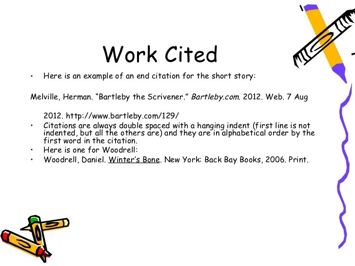 Mla format for short stories in an essay. Excel homework