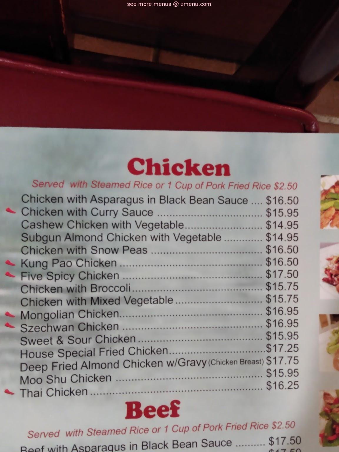 Online Menu of Chinese Garden Restaurant Restaurant
