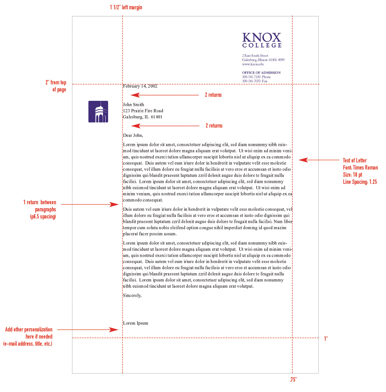 Stationery System Graphic Identities Standards Knox