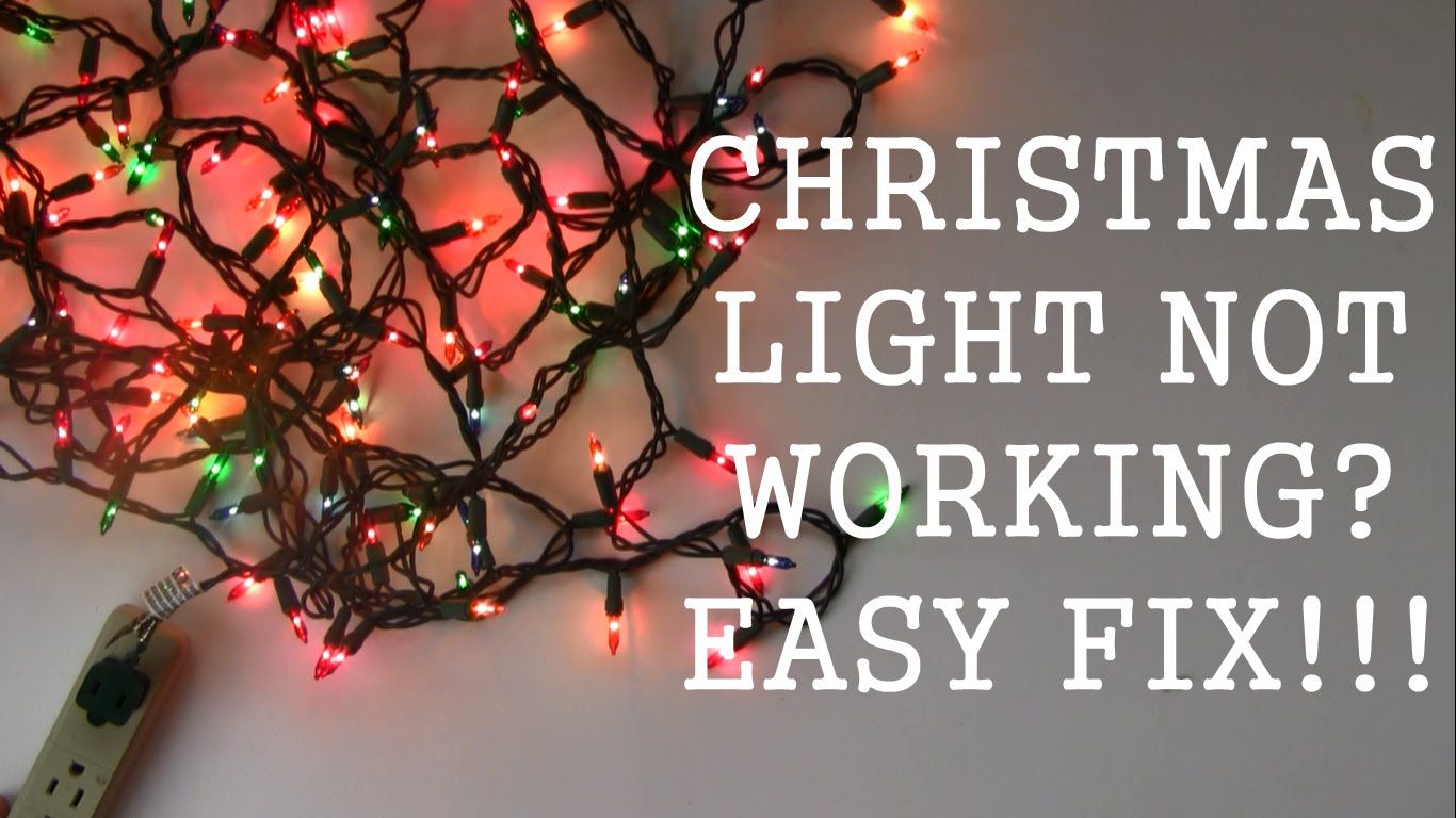 How to repair Christmas Light Not Working Easy Fix