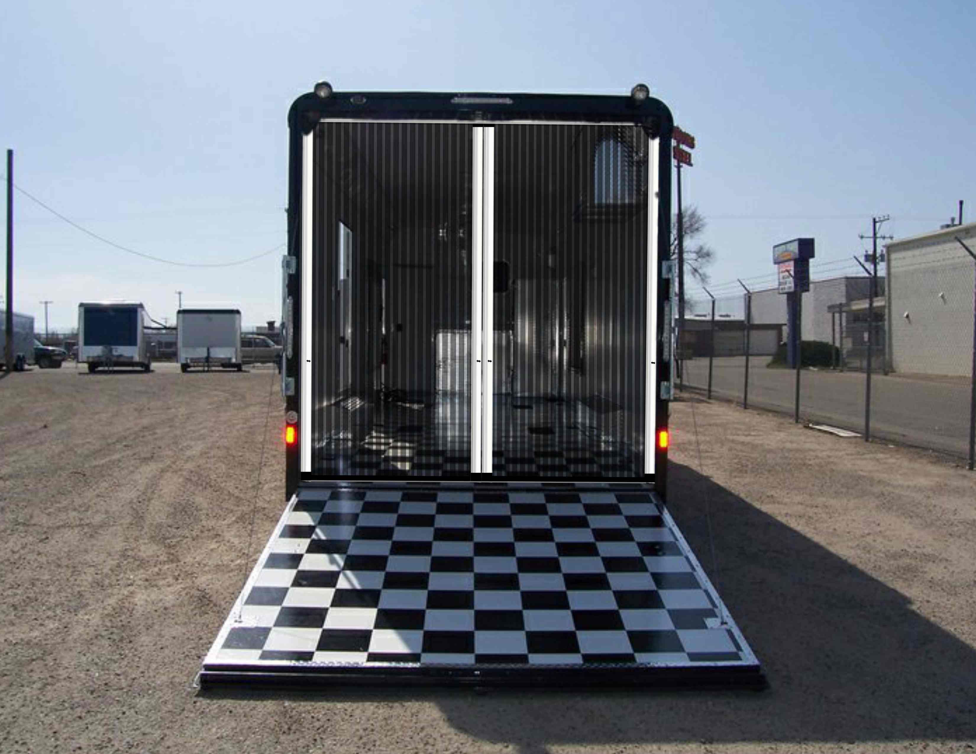 Retractable Screen on a Toy Hauler. Great way to keep out