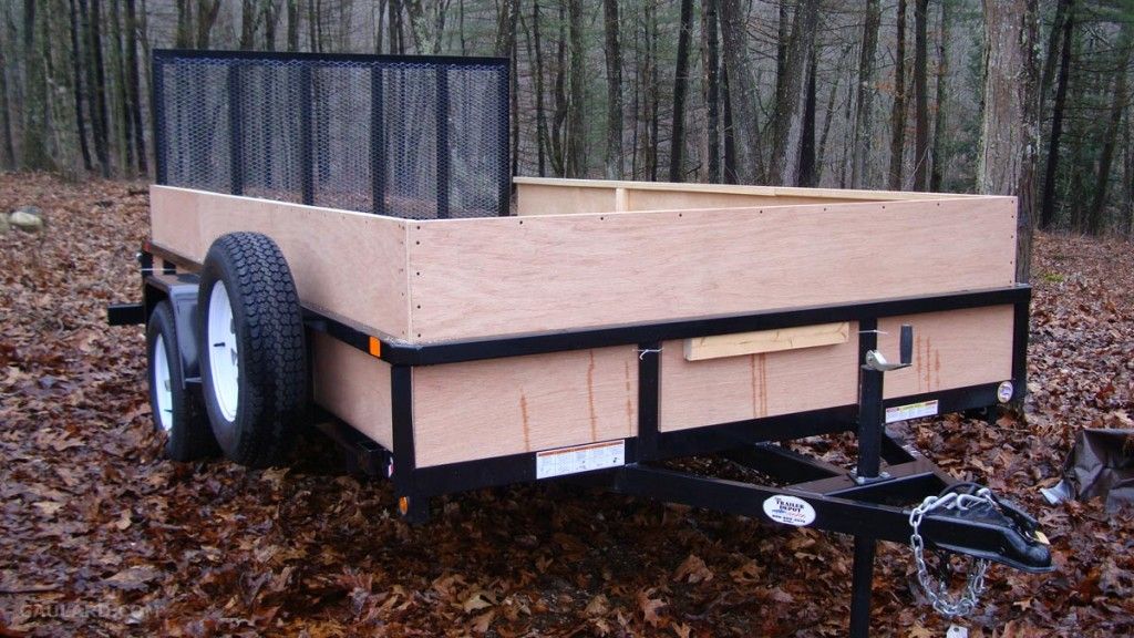 Thin Wood Homemade Trailer Sides Utility trailer