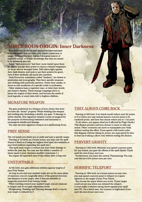 Play a Horror Movie Slasher in Your 5e Campaign Geek and
