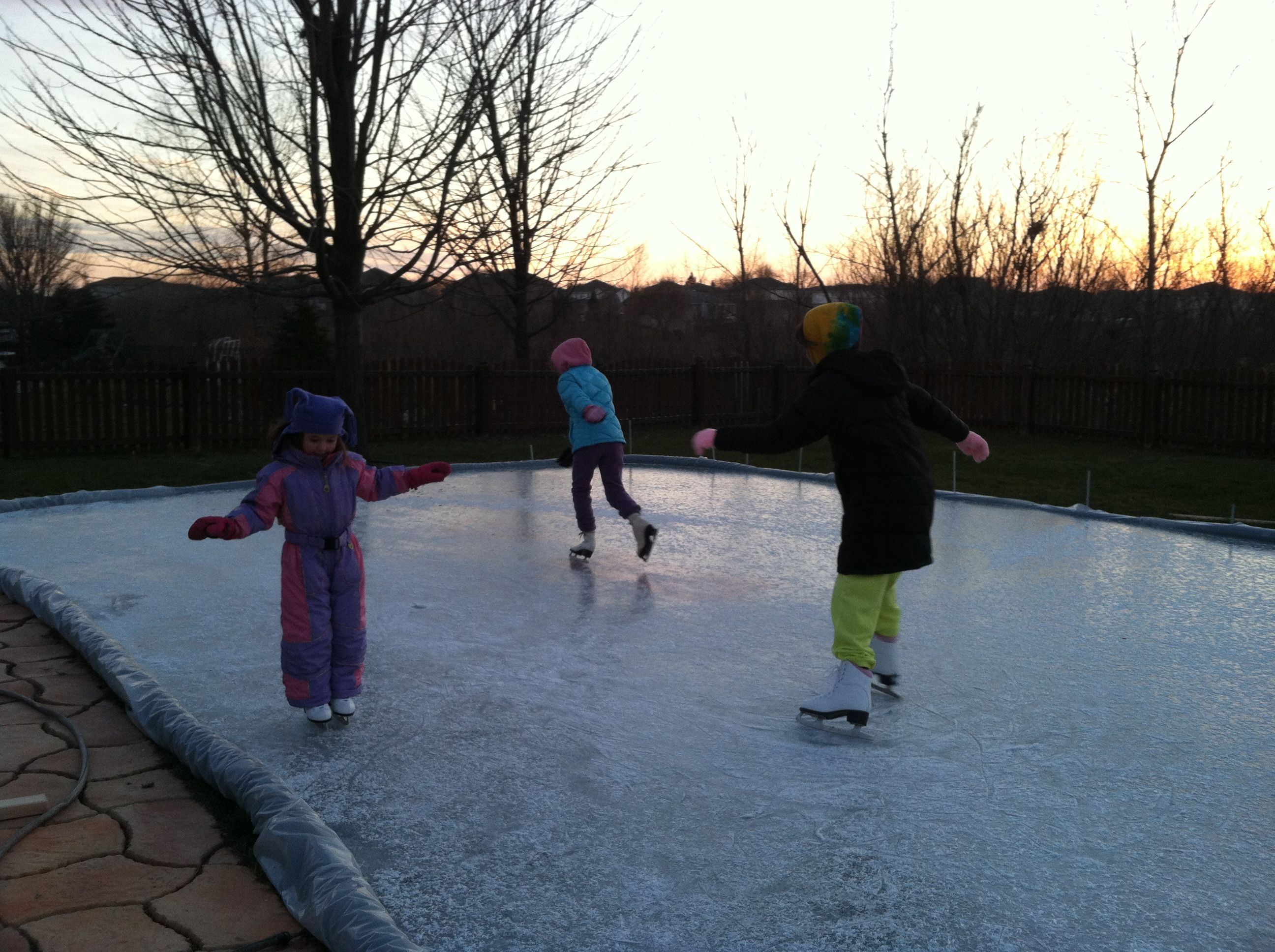 Backyard Ice Rink Complete! Backyard ice rink, Winter