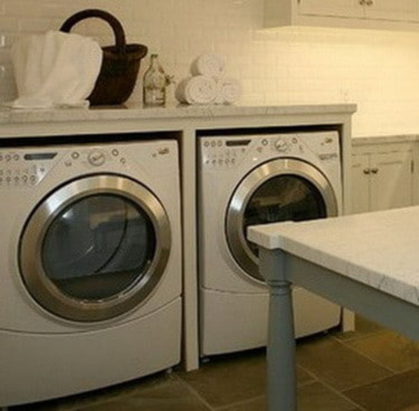Image result for diy washer dryer table top Laundry room