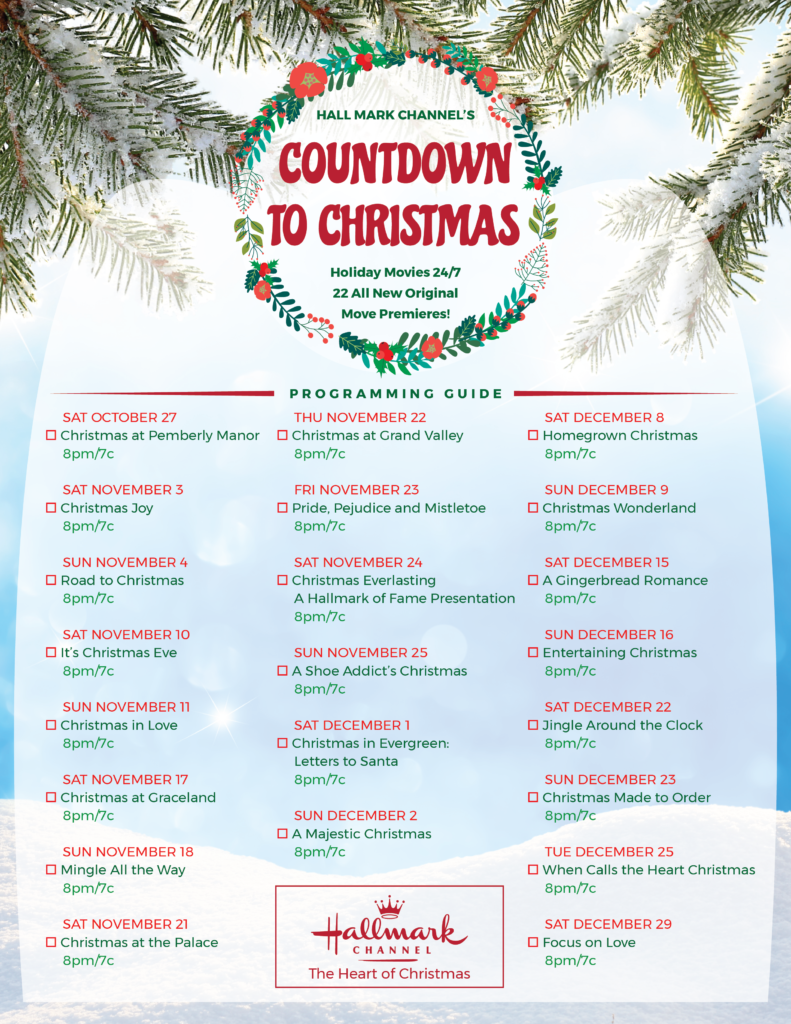 Hallmark Christmas Movies 2020 List Printable Idalias Salon