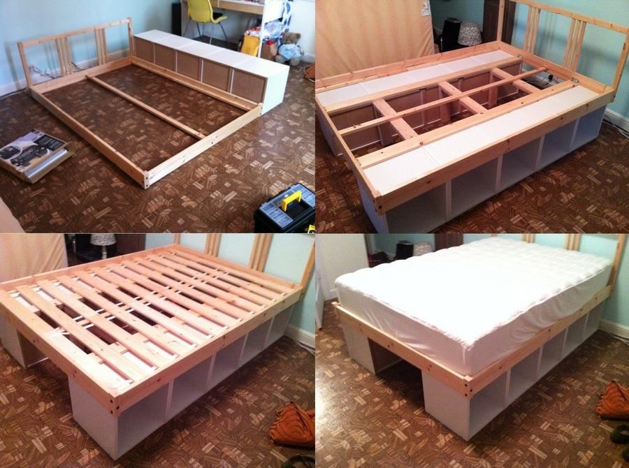 Furniture Ideas in 2019 Diy storage bed, Diy bed, Bed