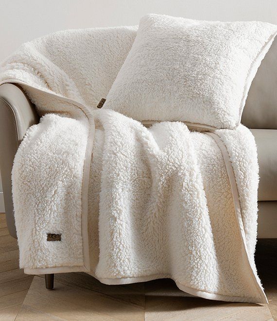 UGG Blake Sherpa Fleece Throw Dillard's in 2021 Plush