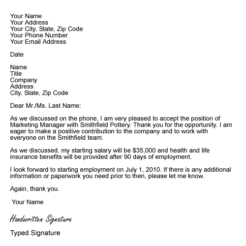 Internship Acceptance Letter Internship Acceptance